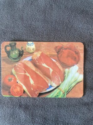 Calendário de Bolso (Tema Alimentos) Ano 1986