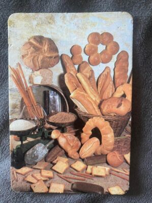 Calendário de Bolso (Tema Alimentos) Ano 1988