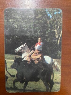 Calendário de Bolso (Tema Animais - Cavalos) Ano 1986