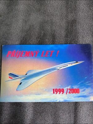 Calendário de Bolso (Tema Avião) Ano 1999/2000 - Calendário Estrangeiro (Tchecolosváquia)