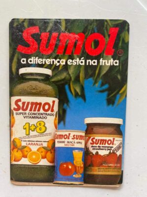 Calendário de Bolso (Tema Bebidas) Ano 1987