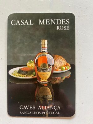 Calendário de Bolso (Tema Bebidas) Ano 1989