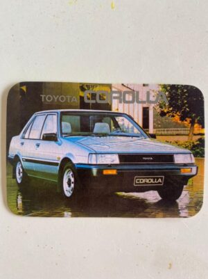 Calendário de Bolso (Tema Carros) Ano 1985