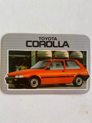 Calendário de Bolso (Tema Carros) Ano 1986