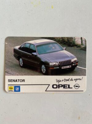 Calendário de Bolso (Tema Carros) Ano 1990