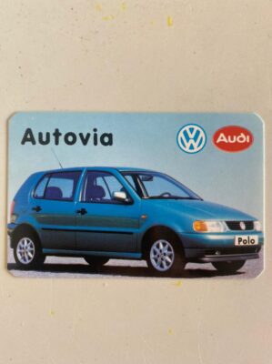 Calendário de Bolso (Tema Carros) Ano 1995