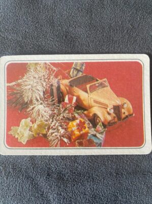 Calendário de Bolso (Tema Miniaturas Carros) Ano 1978