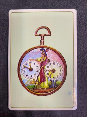 Calendário de Bolso (Tema Relógio) Ano 1989