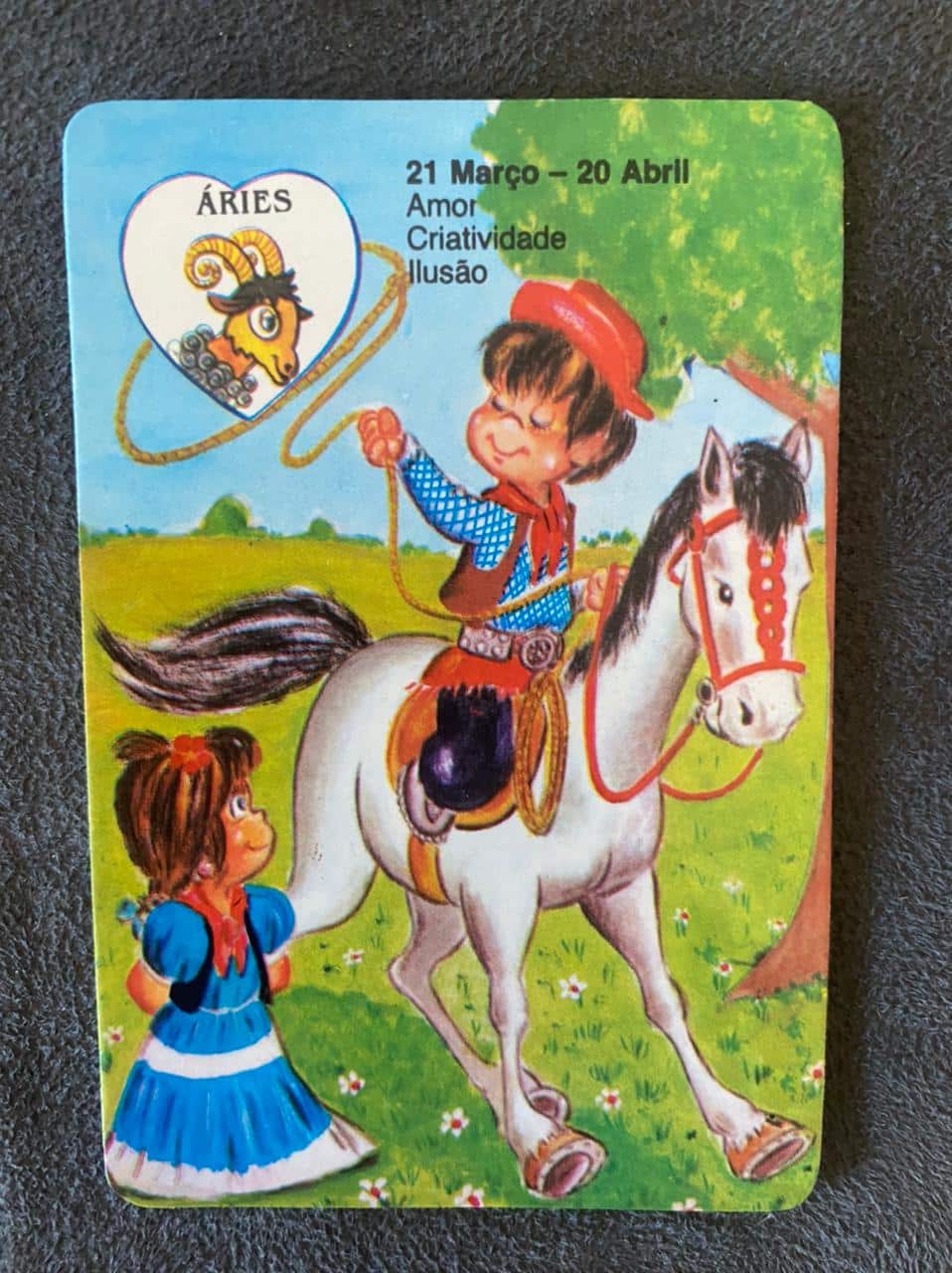 | Casa do Colecionador Calendário de Bolso (Tema Signo) Áries - Ano 1997