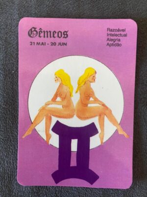 Calendário de Bolso (Tema Signo) Gêmeos - Ano 1996