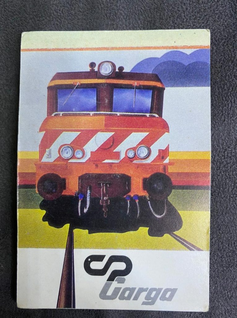 | Casa do Colecionador Calendário de Bolso (Tema Trem) Ano 1990
