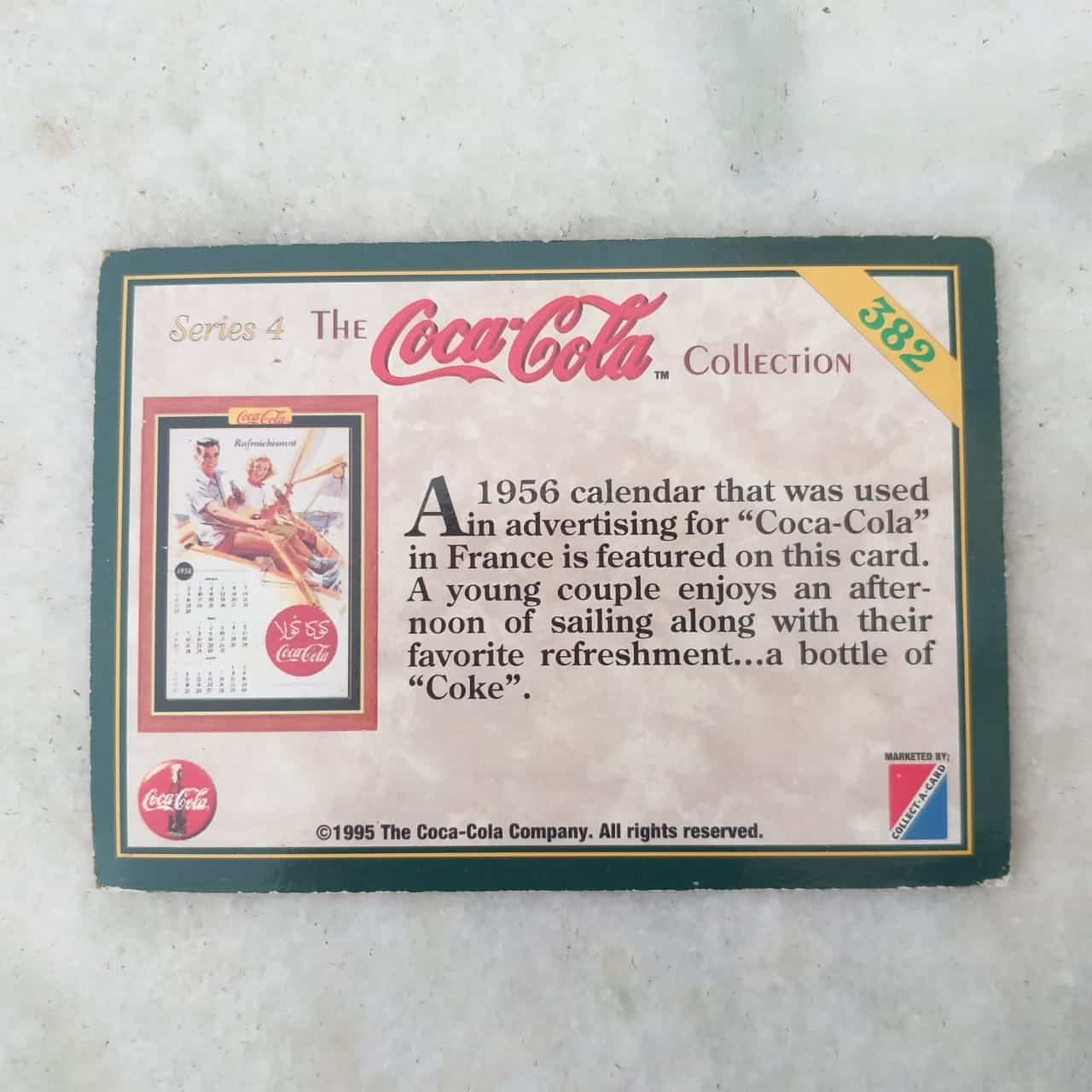 | Casa do Colecionador Card Coca Cola Series 4 - The Coca Cola Collection Nº 382