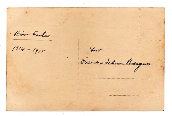 | Casa do Colecionador Cartao Postal - Art Nouveau - Sincera Amizade - Boas Festas - 1914 / 1915