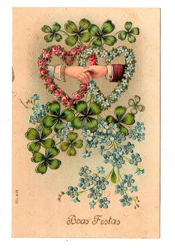 | Casa do Colecionador Cartao Postal - Boas Festas - Anos 1920