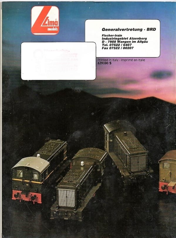 | Casa do Colecionador Catalogo - Ferromodelismo - Lima Escala Ho - 1991