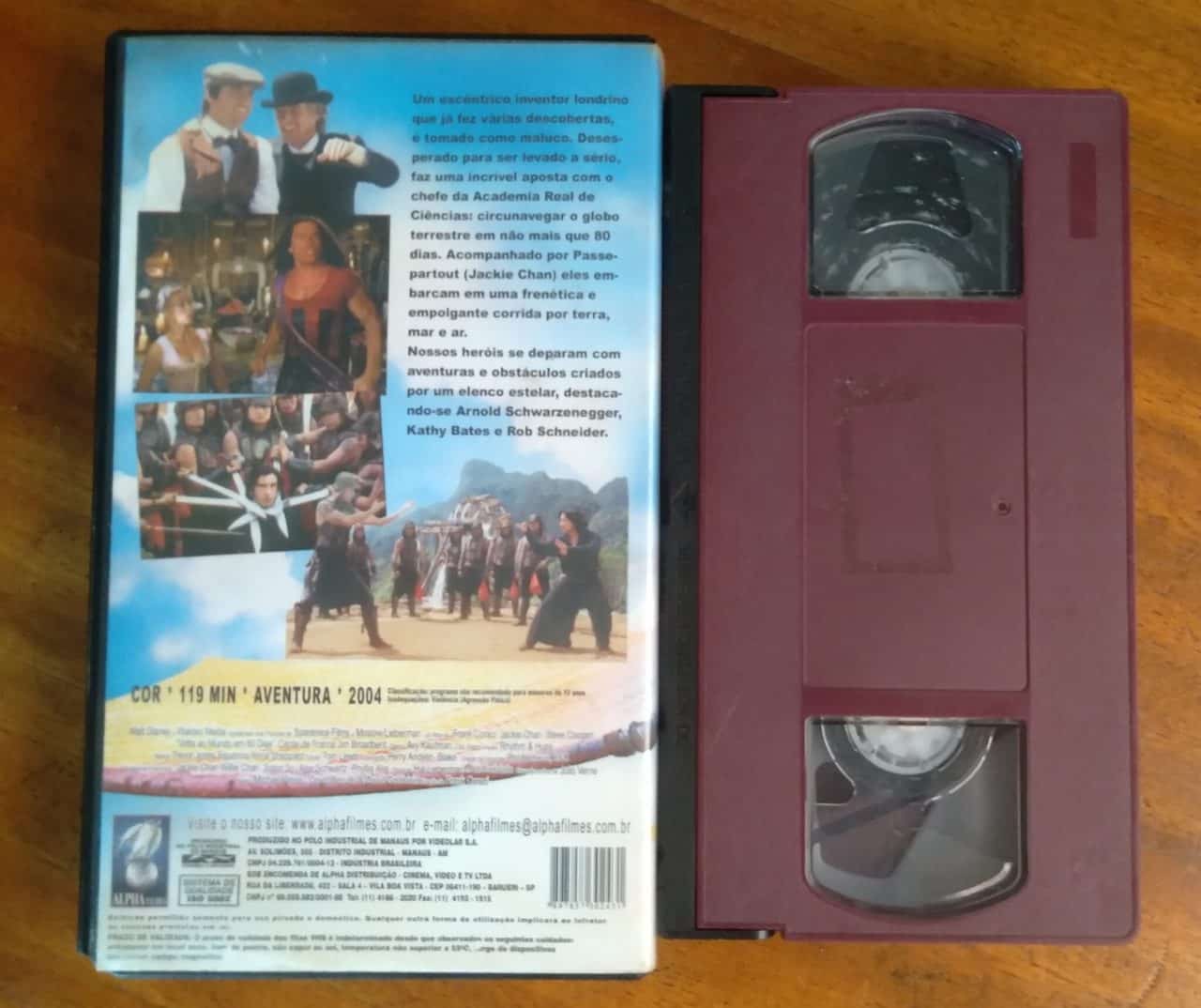 | Casa do Colecionador Fita VHS Jackie Chan Volta ao Mundo 80 dias aposta muito louca.