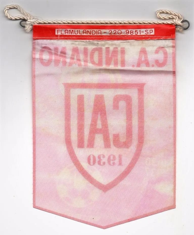 | Casa do Colecionador Flamula Antiga Clube Atletico Indiano São Paulo Decada 60