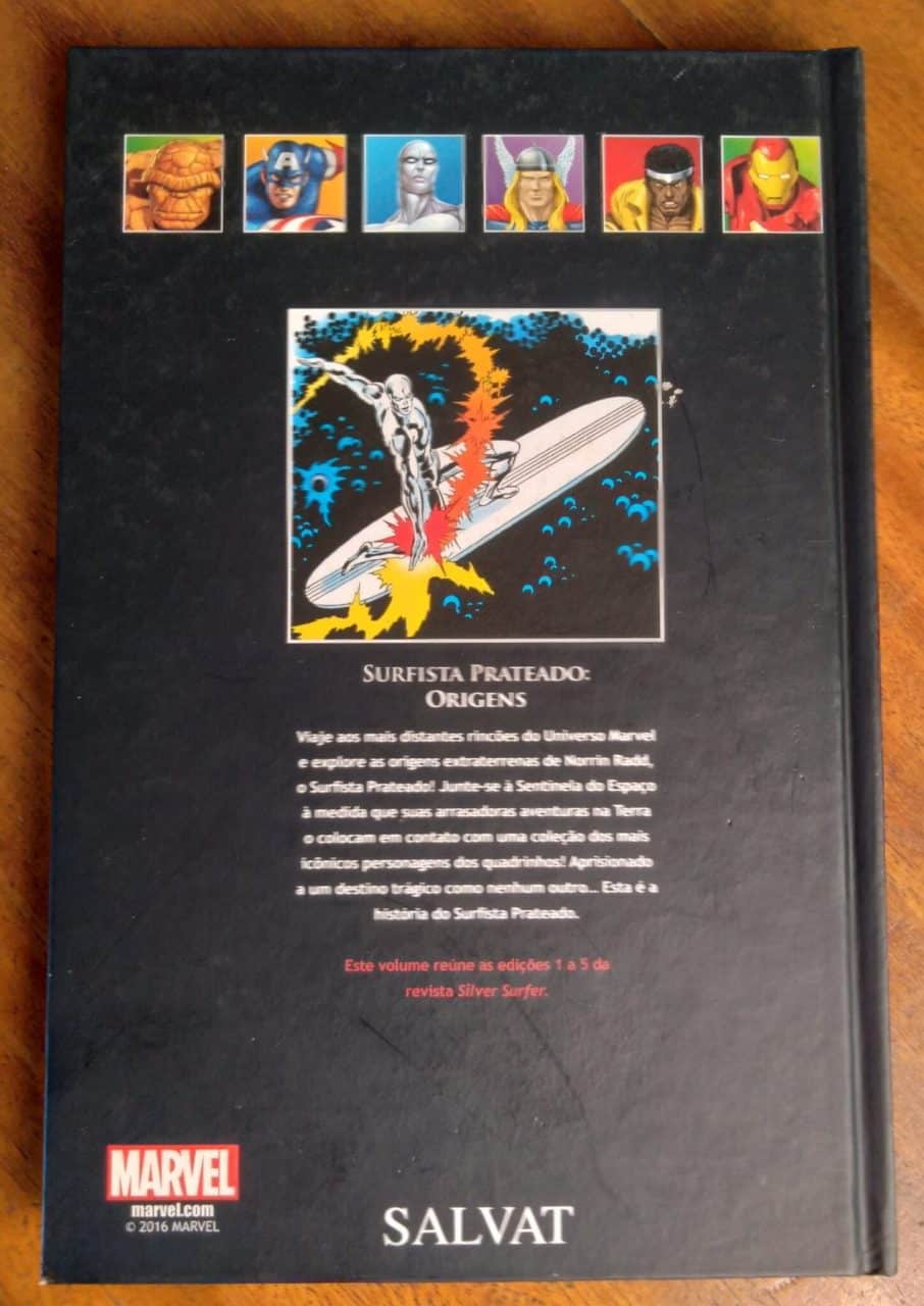 | Casa do Colecionador Gibi Capa Dura Surfista Prateado Origens / Ed Salvat