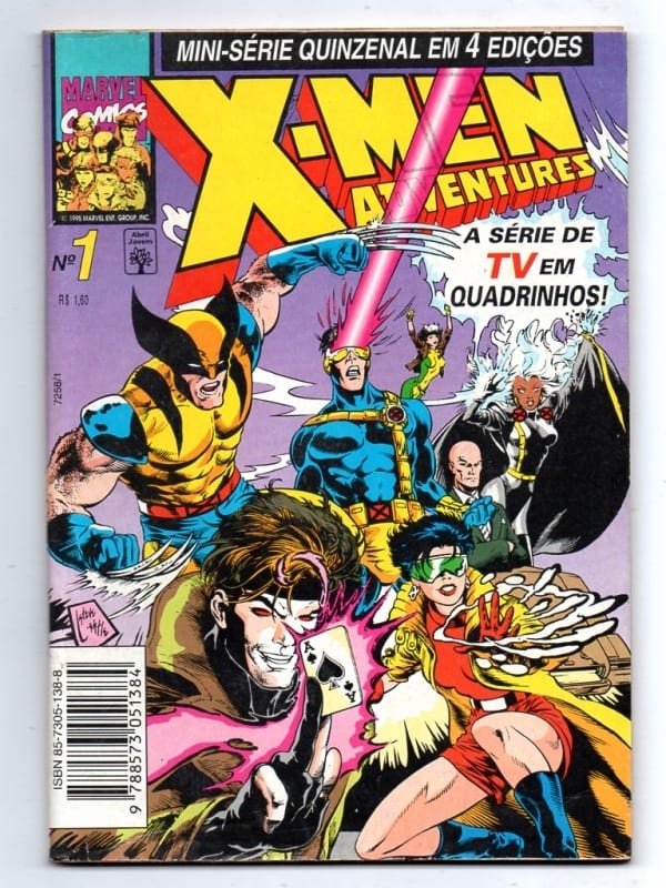 | Casa do Colecionador Hq - X-Men Adventures - N° 1 de 4 - Janeiro de 1995 - Editora Abril Jovem