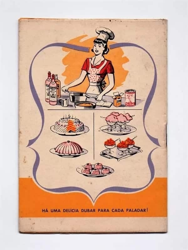 | Casa do Colecionador Livreto Promocional Receitas Dubar - Drinks Bolos e Sorvetes - Anos 60