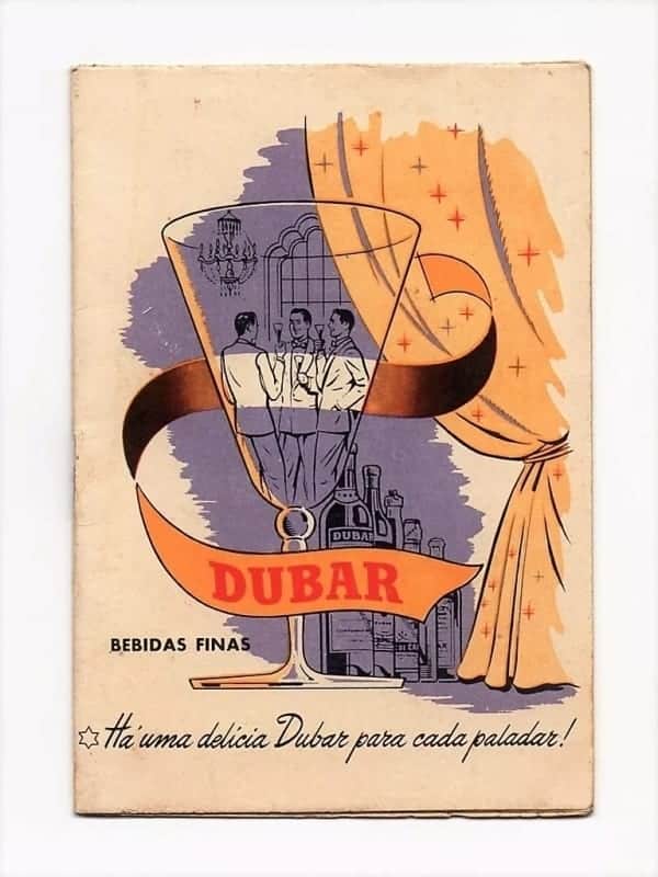 | Casa do Colecionador Livreto Promocional Receitas Dubar - Drinks Bolos e Sorvetes - Anos 60