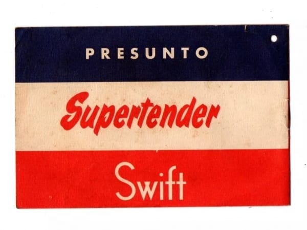 | Casa do Colecionador Livreto Promocional Swift Receitas Presunto Supertender - Anos 60