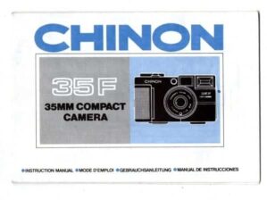 Manual Usuario - Maquina Fotografica Chinon 35F