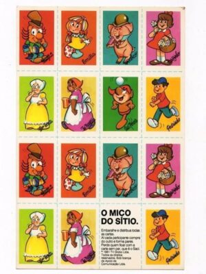 Mico Do Sitio Do Pica Pau Amarelo Promocional Gelato - 1981