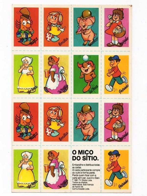 | Casa do Colecionador Mico Do Sitio Do Pica Pau Amarelo Promocional Gelato - 1981