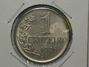 Moeda 1 Cruzeiro - 1976 - Indio - Sob/Fc