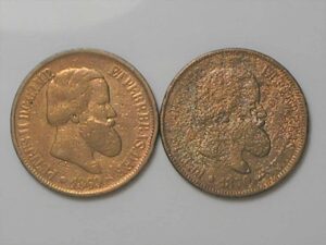 Moeda 20 Réis - 1869 / 1870 - Data Rara / Bc-Mbc