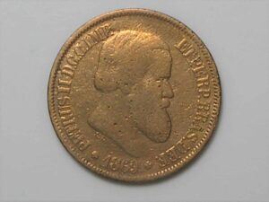 Moeda 20 Réis - 1869 Rs sem Ponto / Mbc
