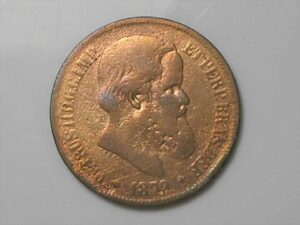 Moeda 40 Réis - 1879 / Império de Petrus 2º / Mbc