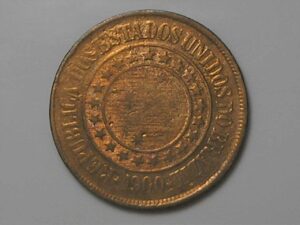 Moeda 40 Réis - 1900 / República / Mbc
