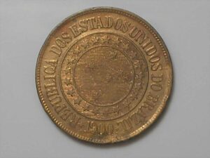 Moeda 40 Réis - 1900 / República / Mbc bonita
