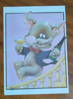 Papel de Carta Decorado Médio Cartiuge 1093 / Elefante