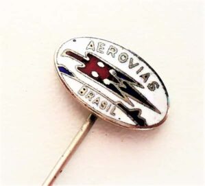 Pin Metal Esmaltado Aerovias Brasil - Aviação - Anos 50
