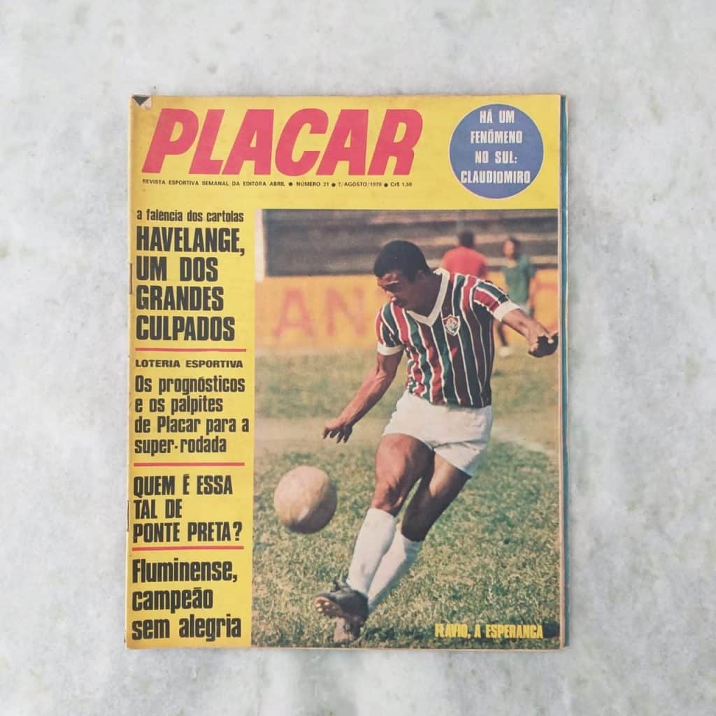| Casa do Colecionador Placar Nº 0021 (Com pôster - Claudiomiro - Internacional) 07 de Agosto de 1970 (Revista)