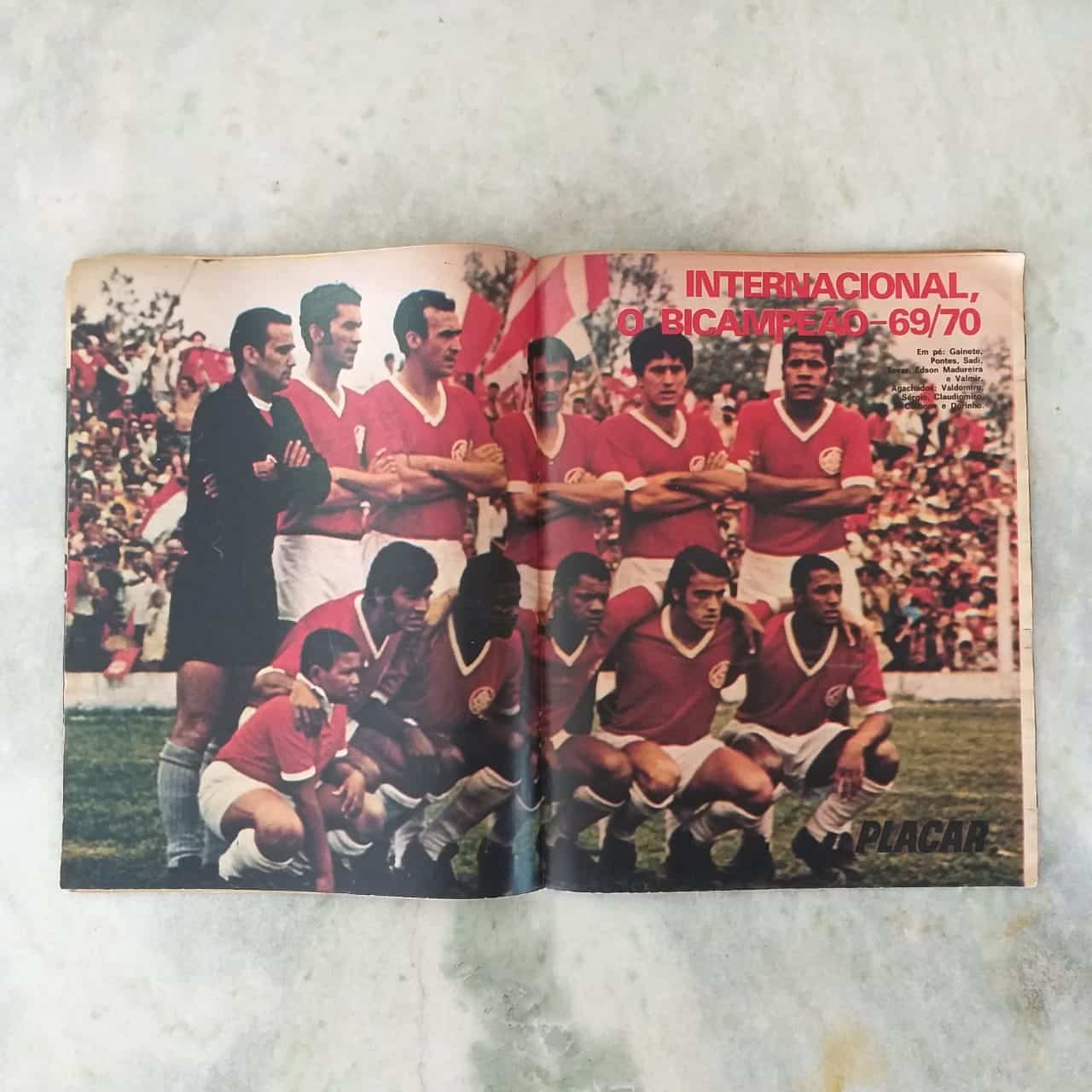 | Casa do Colecionador Placar Nº 0030 (Com pôster - Internacional Bicampeão 69/70) 07 de Agosto de 1970 (Revista)