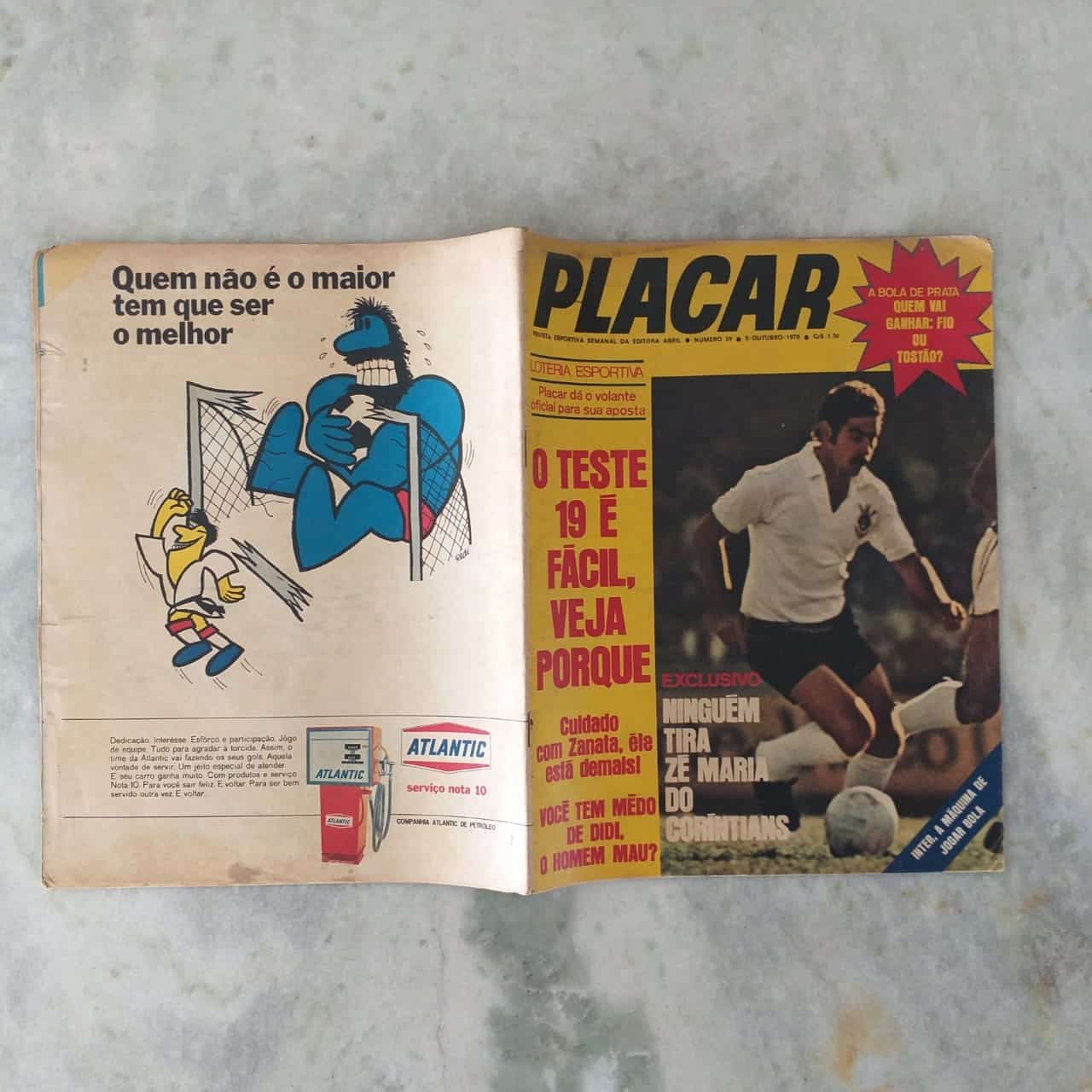 | Casa do Colecionador Placar Nº 0030 (Com pôster - Internacional Bicampeão 69/70) 07 de Agosto de 1970 (Revista)