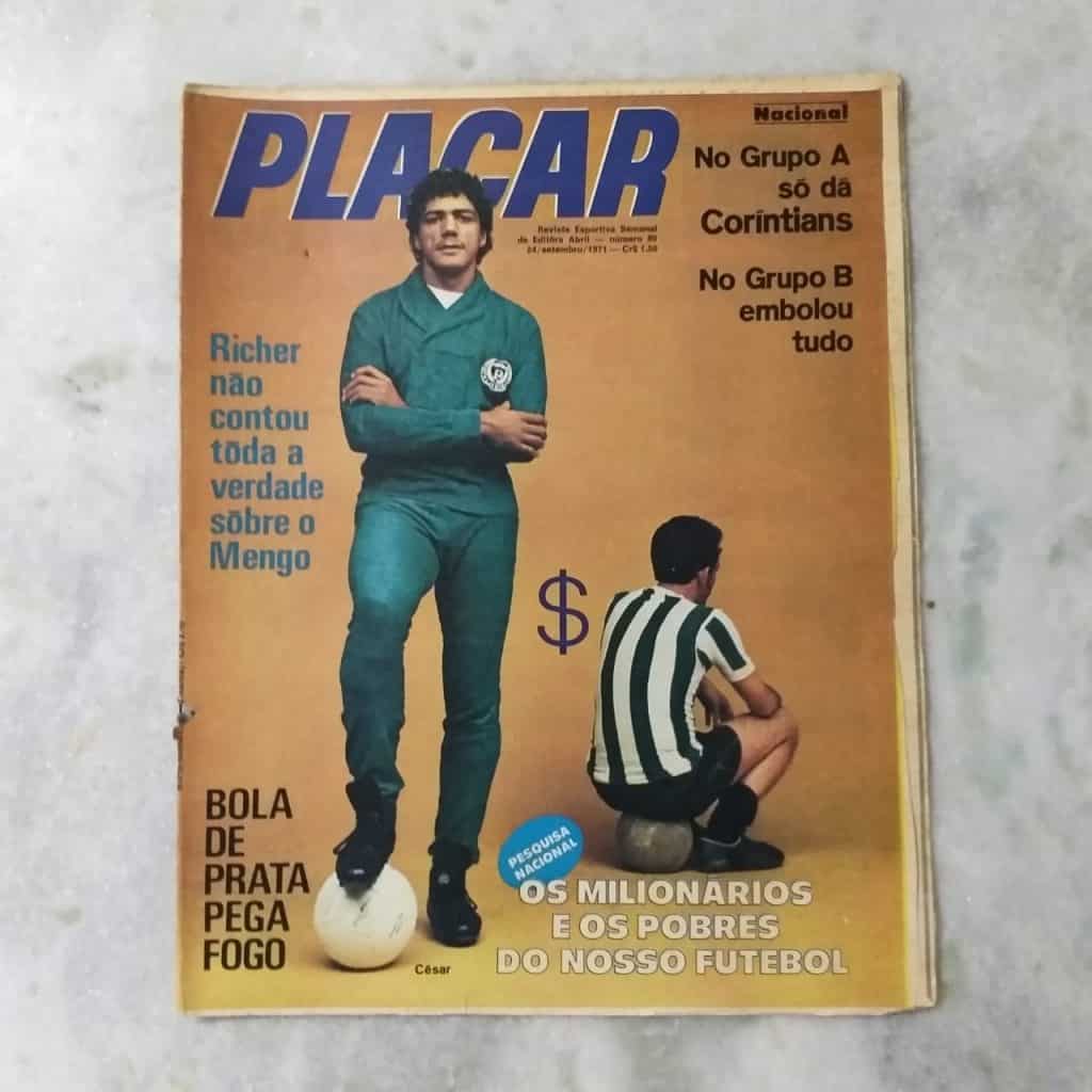 Placar Nº 0080 (Com Tabela sem preenchimento) 24 de Setembro de 1971 (Revista) LEIA a descrição
