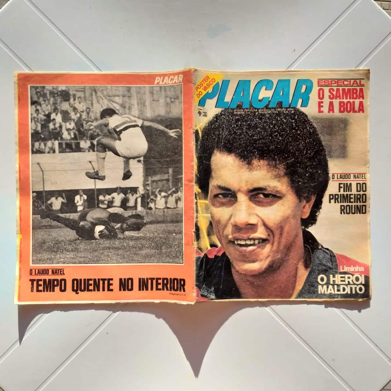 | Casa do Colecionador Placar Nº 0101 (Sem pôster - Com figurinhas da Enciclopédia do Futebol) 18 de Fevereiro de 1972 (Revista)