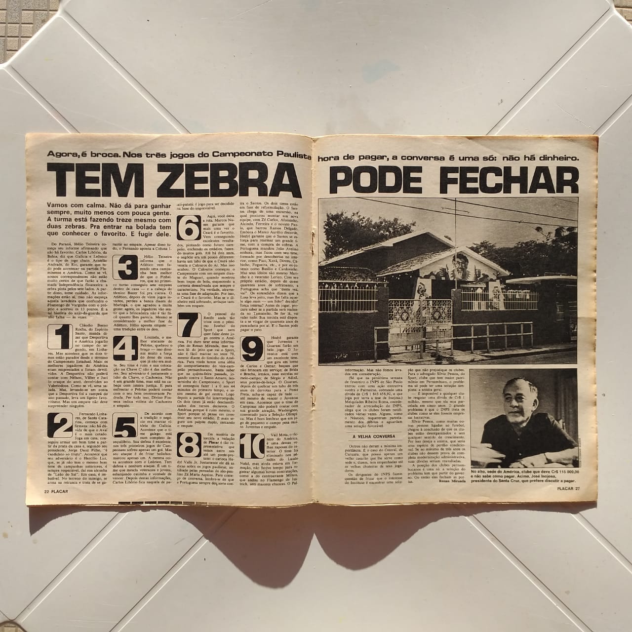 | Casa do Colecionador Placar Nº 0104 (Sem pôster - Com figurinhas da Enciclopédia do Futebol) 10 de Março de 1972 (Revista)