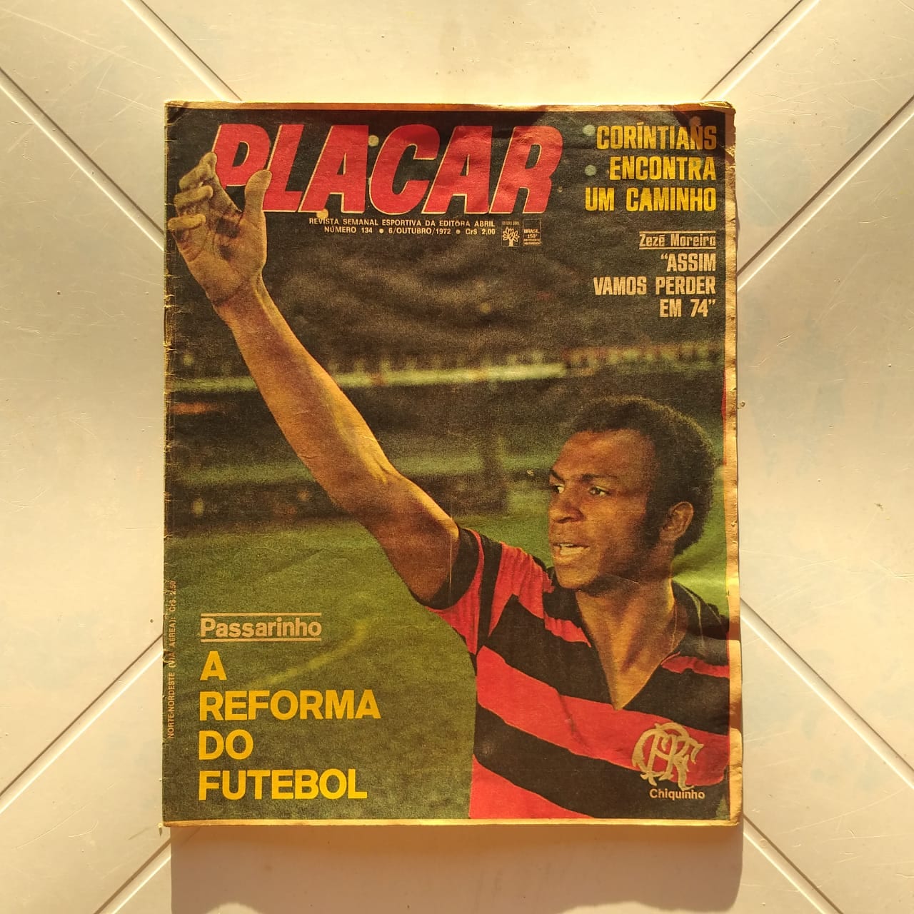Placar Nº 0134 (Com pôster do Nacional e Carlinhos do Sergipe) 6 de Outubro de 1972 (Revista)