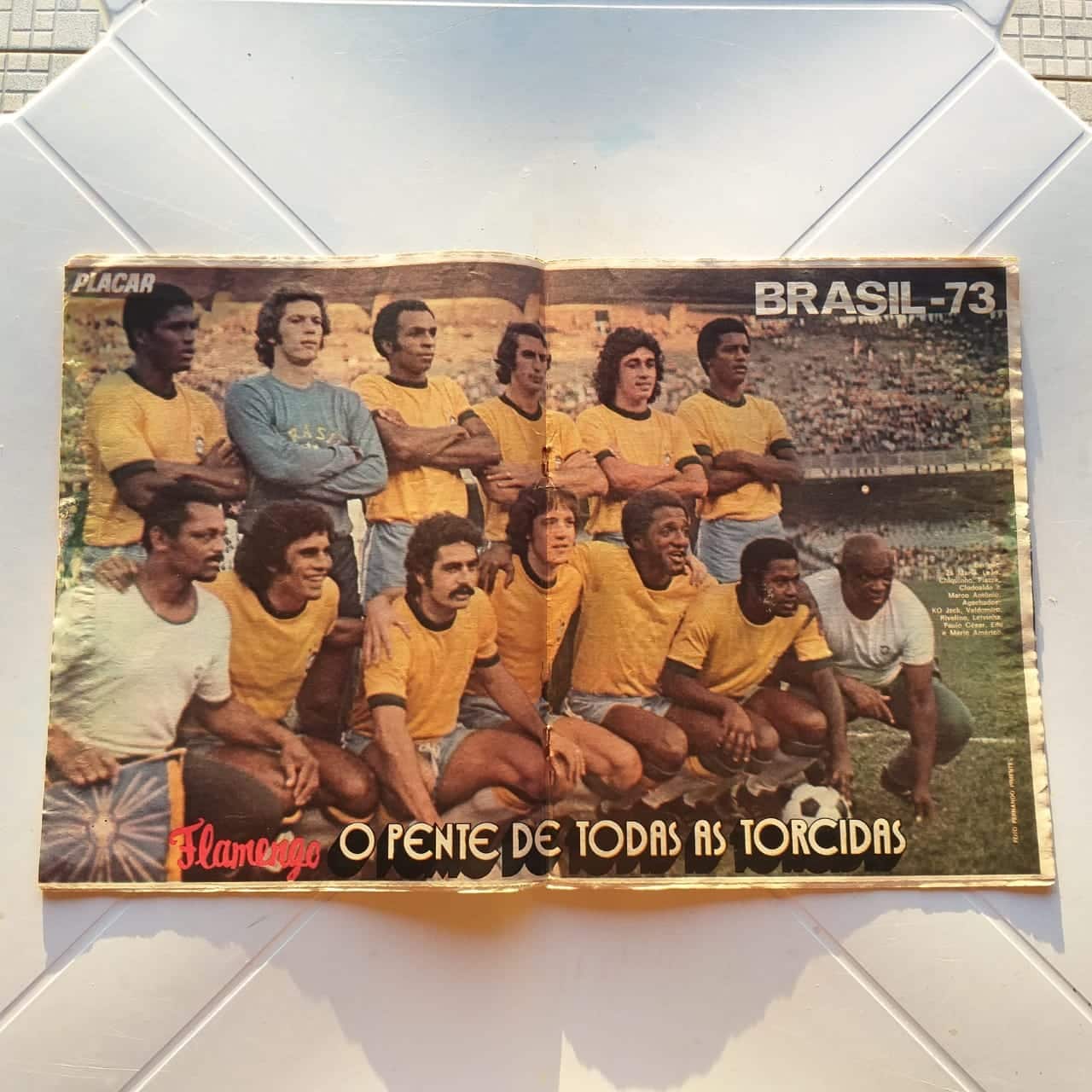 | Casa do Colecionador Placar Nº 0169 (Com pôster da Seleção Brasileira 73 + Jornal Suplemento) 8 de Junho de 1973 (Revista)
