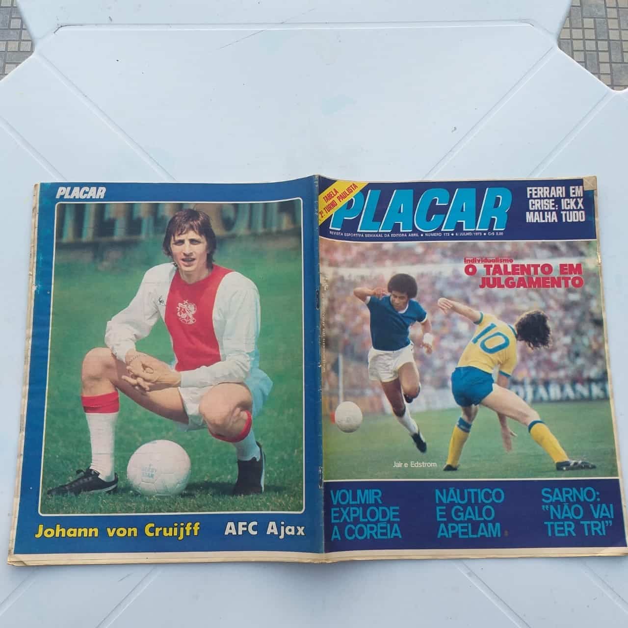 | Casa do Colecionador Placar Nº 0173 (Com Tabela do Campeonato Paulista 73 + Jornal Suplemento) 6 de Julho de 1973 (Revista)