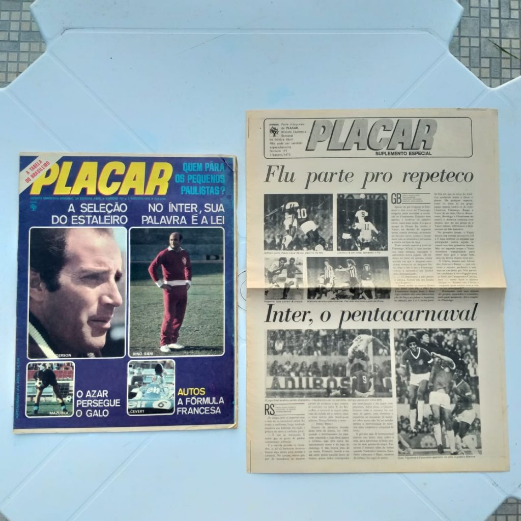 Placar Nº 0177 (Com Tabela Campeonato Brasileiro Série A + Jornal Suplemento) 3 de Agosto de 1973 (Revista)