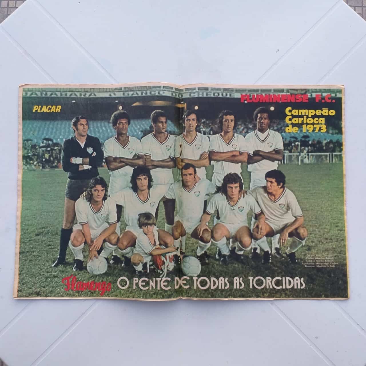 | Casa do Colecionador Placar Nº 0182 (Com pôster do Fluminense - Campeão Carioca 73 + Jornal Suplemento) 7 de Setembro de 1973 (Revista)