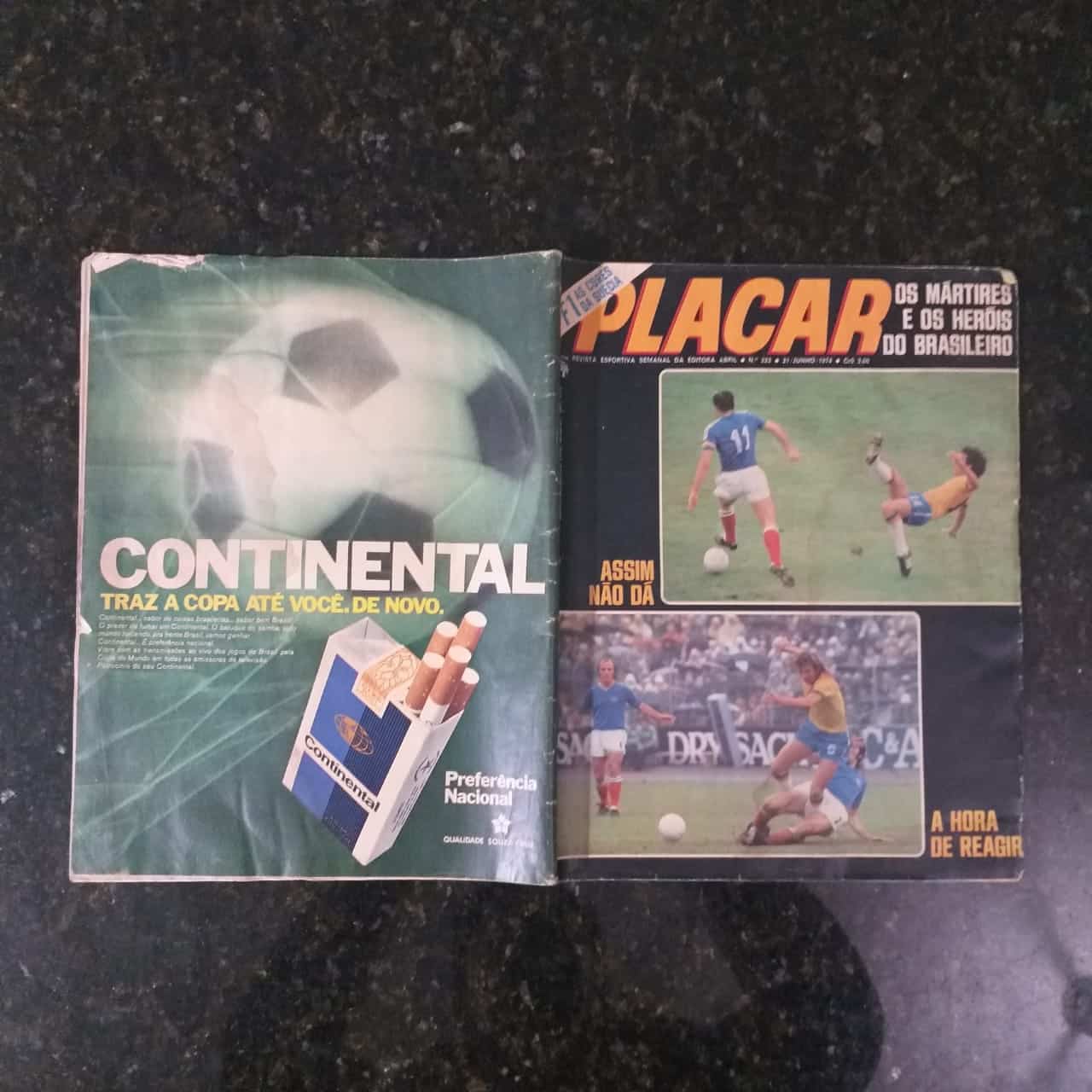 | Casa do Colecionador Placar Nº 0222 (Com pôster do Piazza Seleção Brasileira + Jornal Suplemento) 21 de Junho de 1974 (Revista)