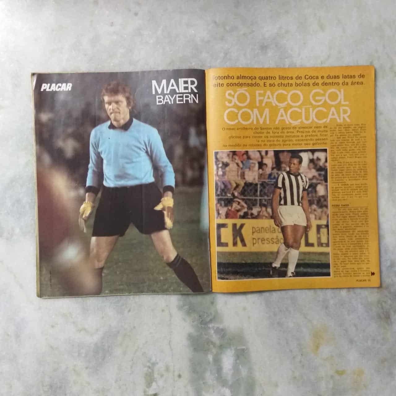 | Casa do Colecionador Placar Nº 0273 (Com pôster do Niki Lauda F1 e atrás Getúlio Atlético Mineiro e Maier Bayern) 20 de Junho de 1975 (Revista)